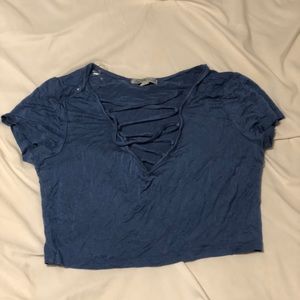 Criss cross crop top